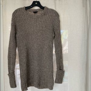 Theory long sweater with rolled cuffs